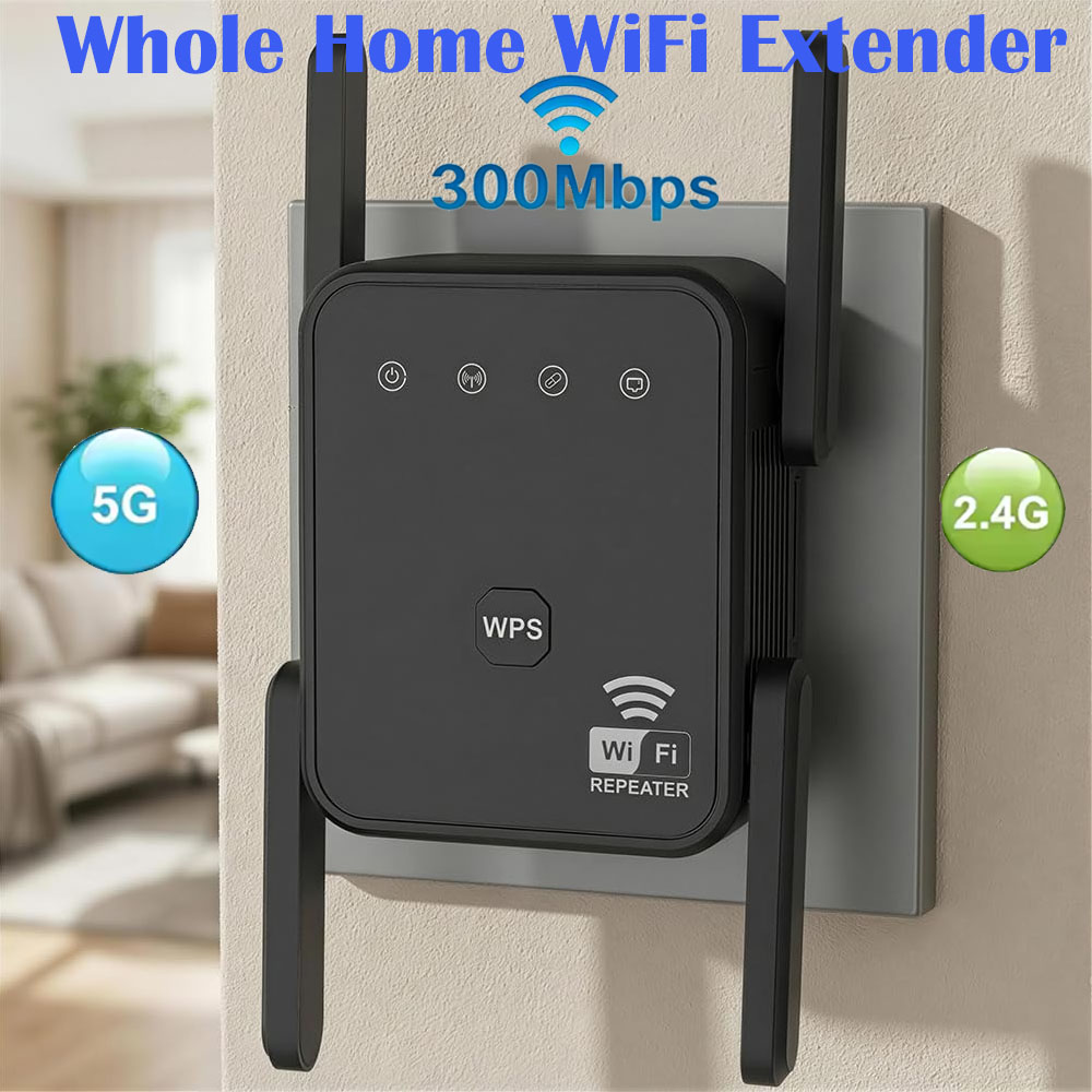 Home Security Outdoor - Nuovo Ripetitore WiFi 2026 300Mbps 2.4GHz