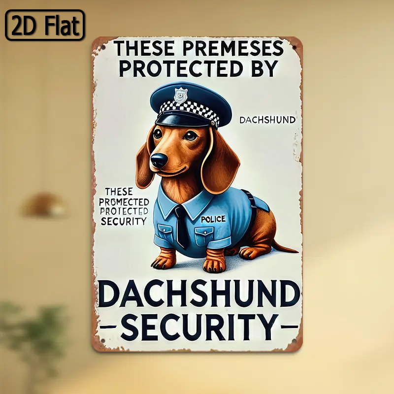 Home Security Yard Sign - Segnale di sicurezza divertente per cani