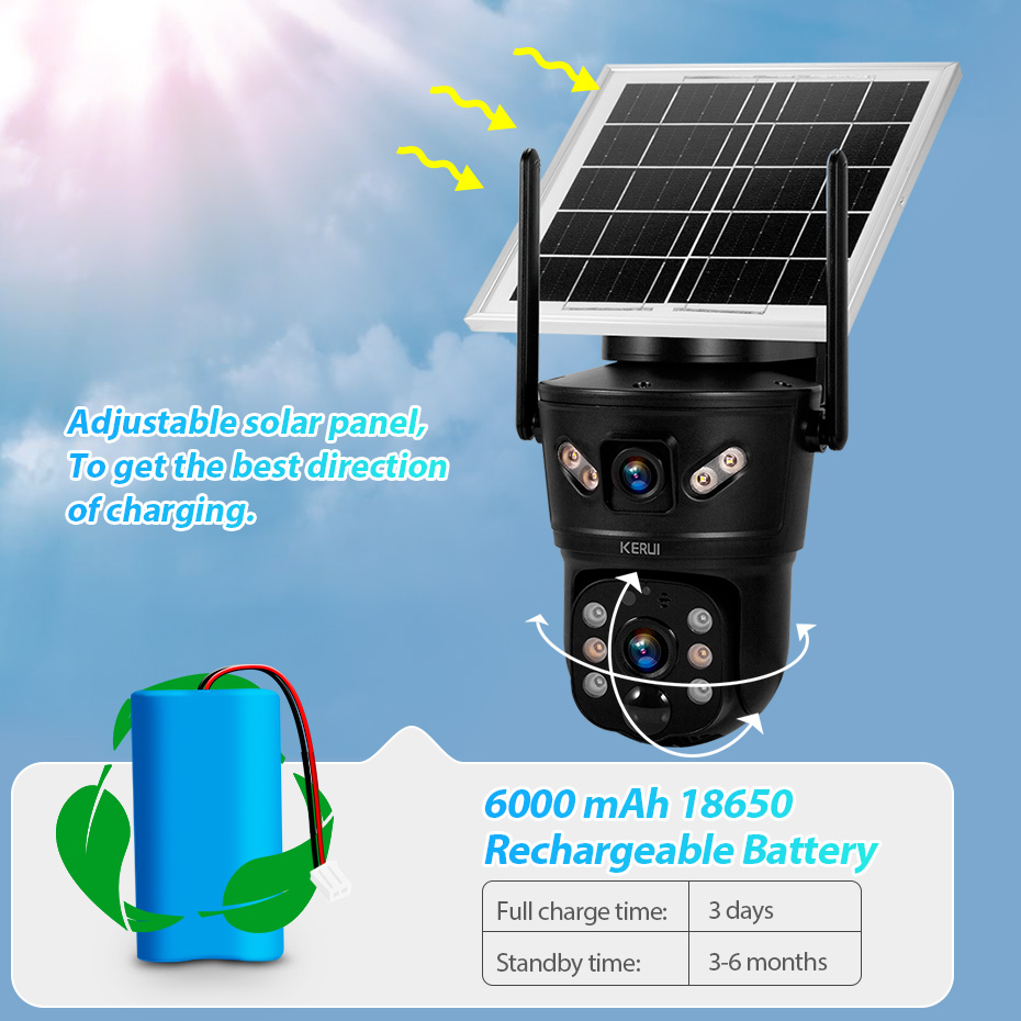 Home Security Prices - Telecamera Solare KERUI 6MP 4G SIM