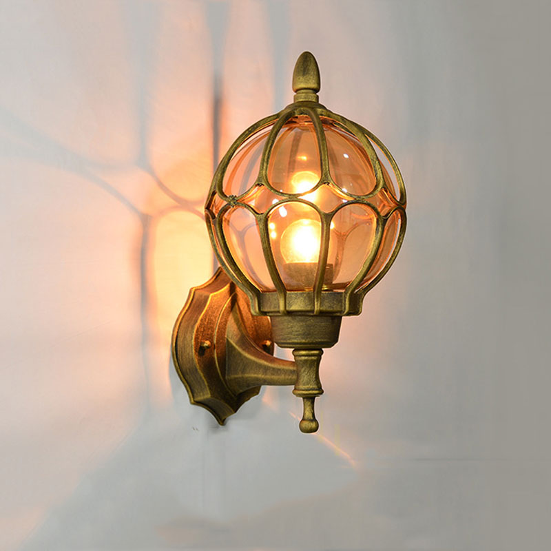 Home Security Yard Sign - Lampada da parete europea impermeabile per