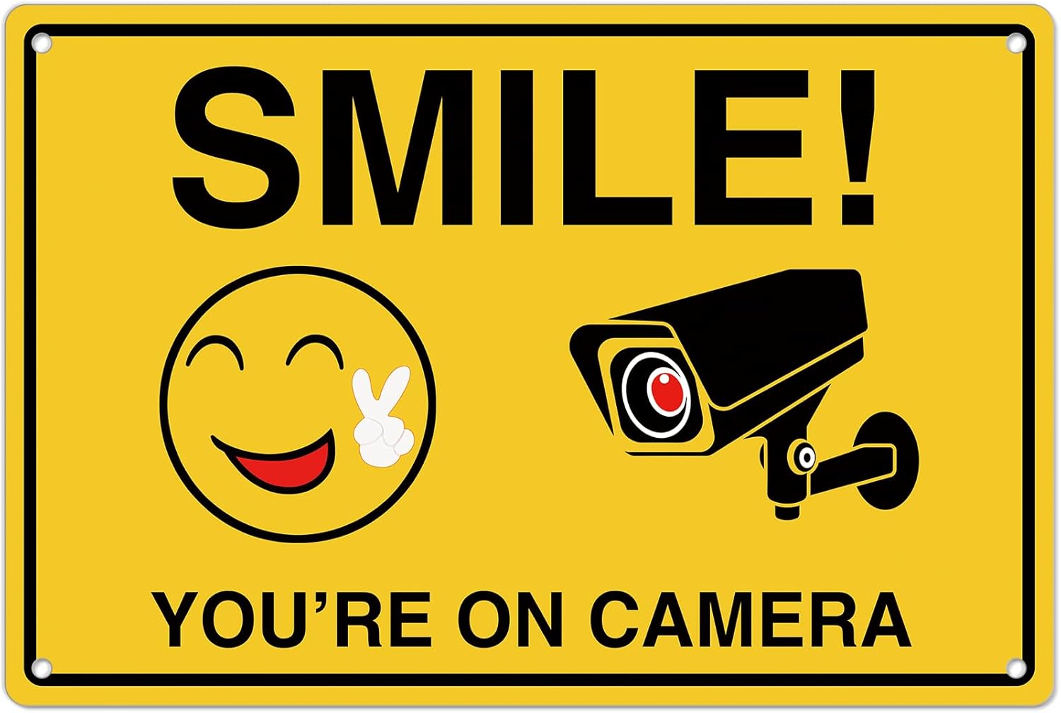 Home Security Outdoor - Smile Youre On Insegne della fotocamera;