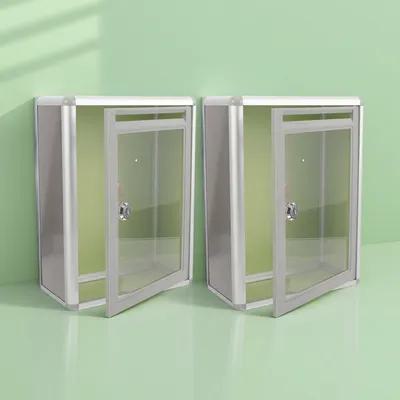 Home Security Box - 2 Pezzi Cassetta Postale Trasparente in