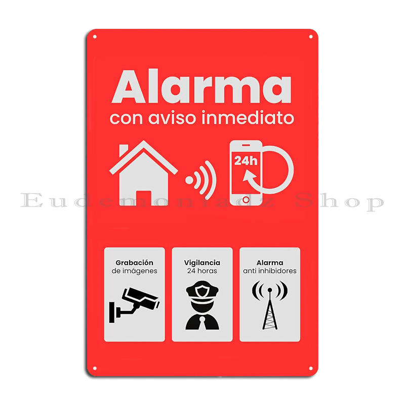 Targa in Metallo Vintage con S - Home Security Alarm recensione e prezzo