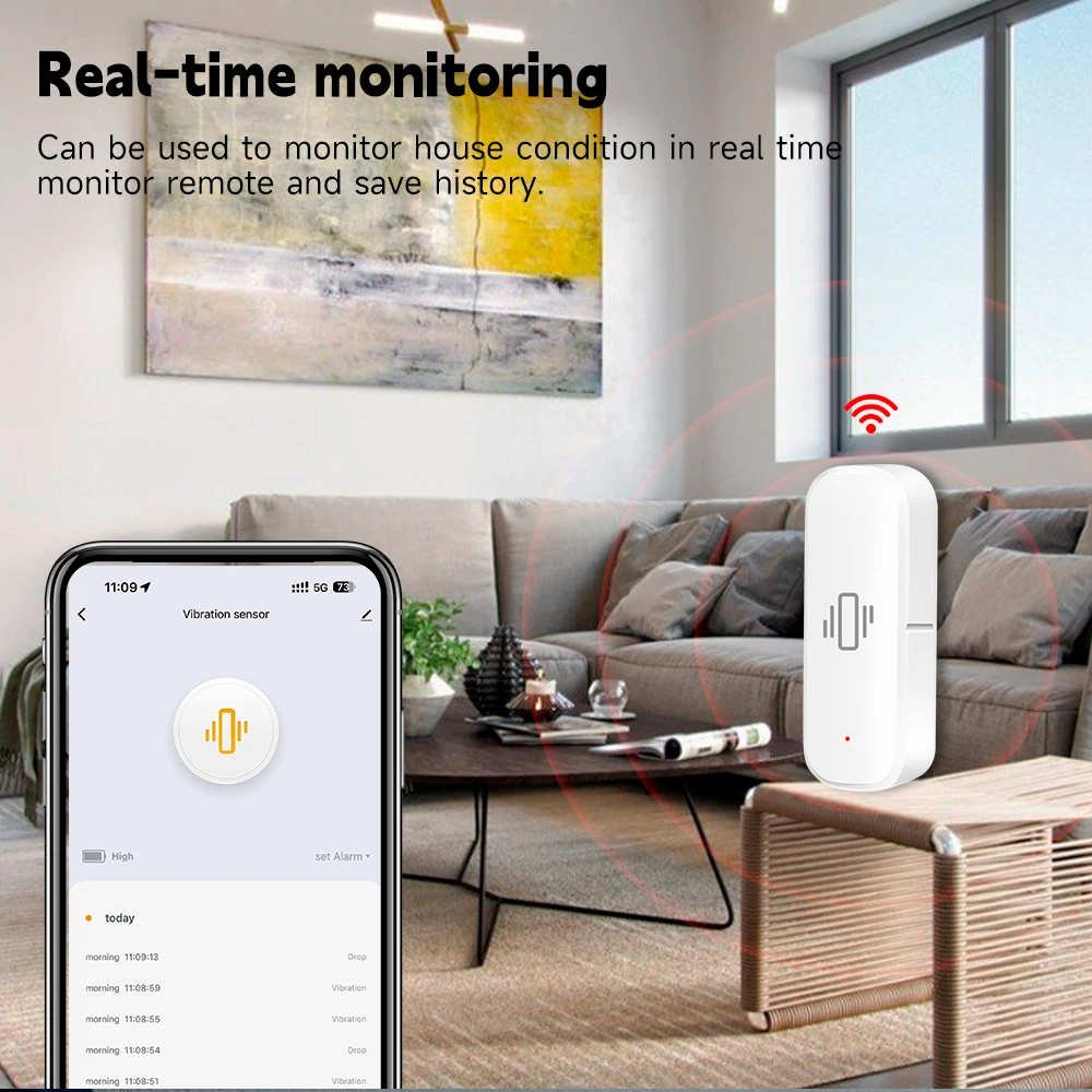 Sensore di Vibrazione Smart Wi - Home Security Alarm recensione e prezzo