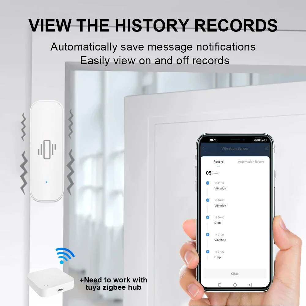 Smart ZigBee Sensore di Vibraz - Home Security Gadgets recensione e prezzo