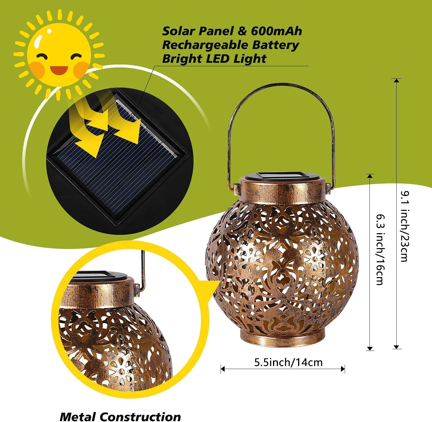 1-6 Lanterne Solari Marocchine - Home Security Yard Sign recensione e prezzo