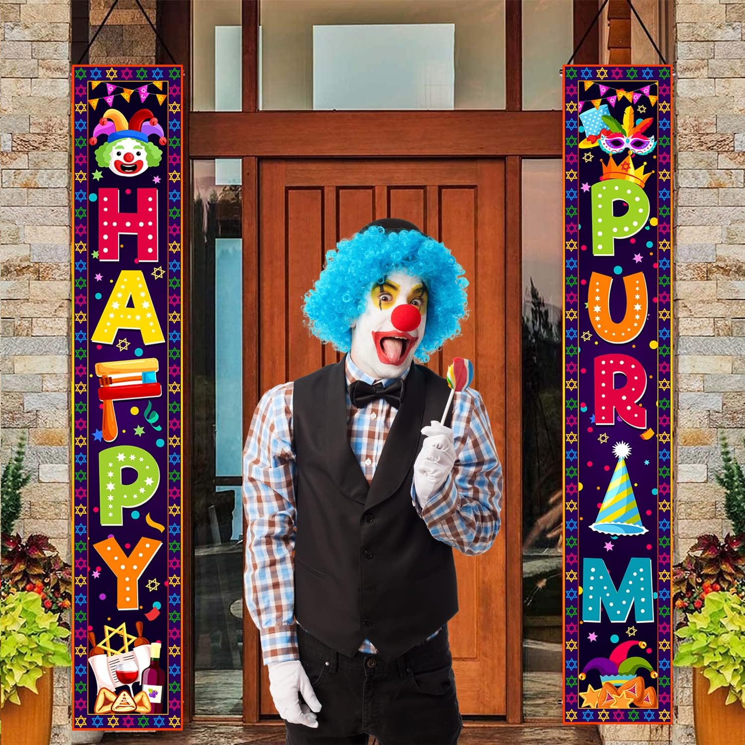 Decorazioni Happy Purim Portic - Home Security Yard Sign recensione e prezzo