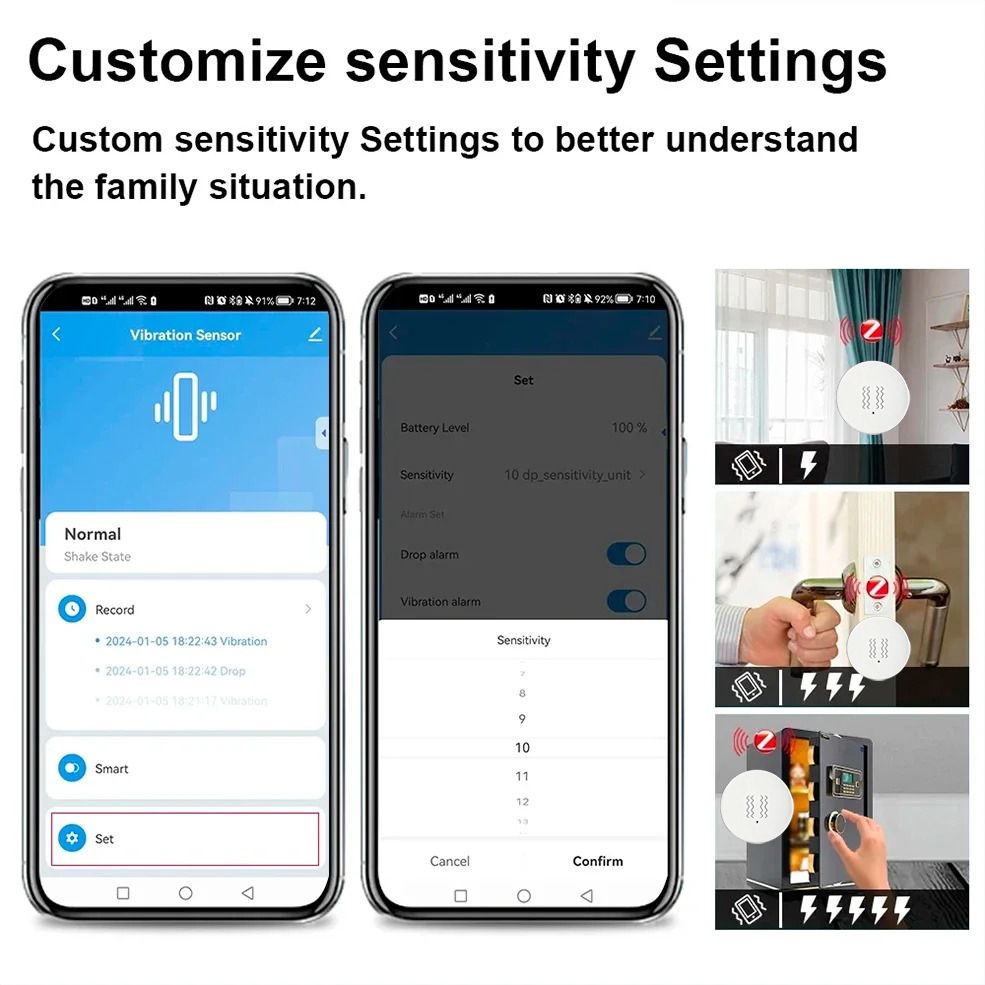 Sensore di Vibrazione Intellig - Home Security Alarm recensione e prezzo