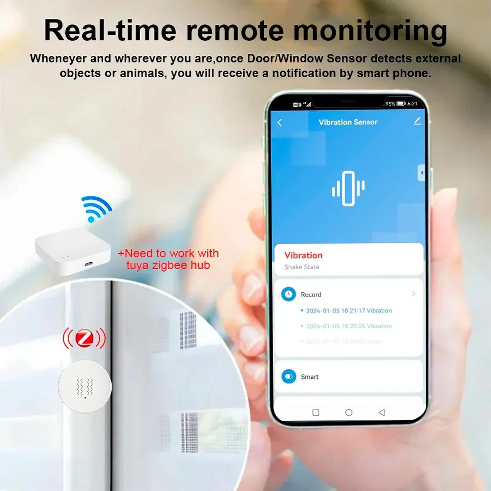 Sensore di Vibrazione Intellig - Home Security Alarm recensione e prezzo